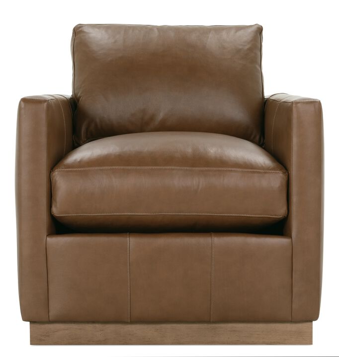 Allie Leather Swivel Chair