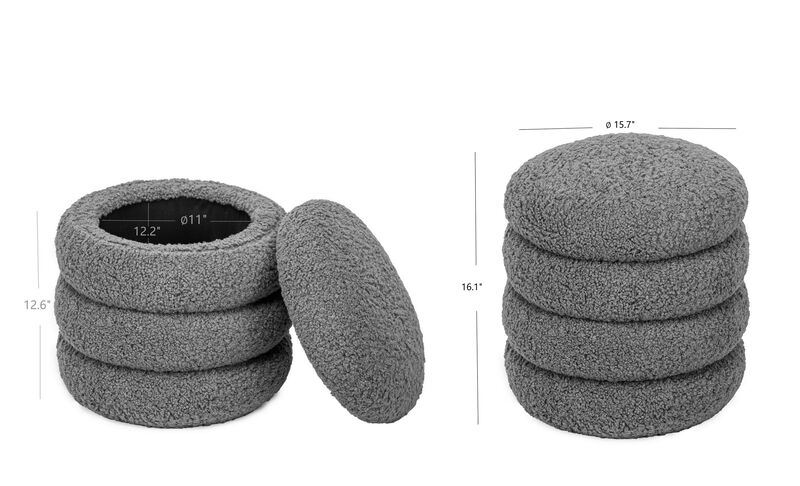 Scandinavian Living Room Pouf