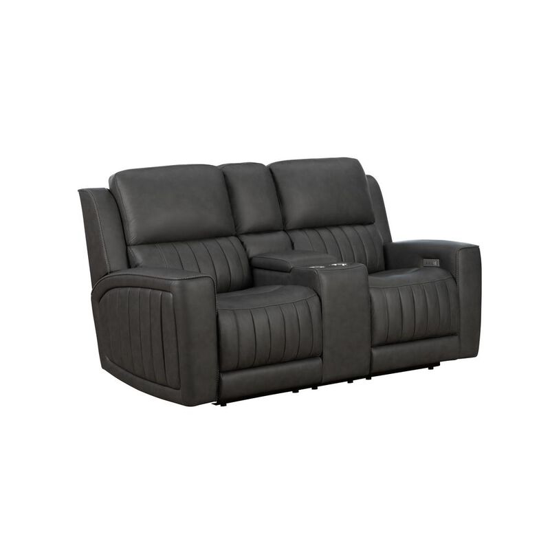 Loveseat w/Power Head Rests, Power Lumbar & Console w/Storage & 2 Cup Holders image number 1