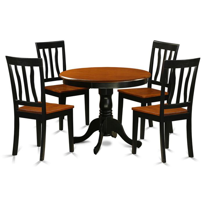 Dining set - 5 Pcs with 4 Wood Chairs