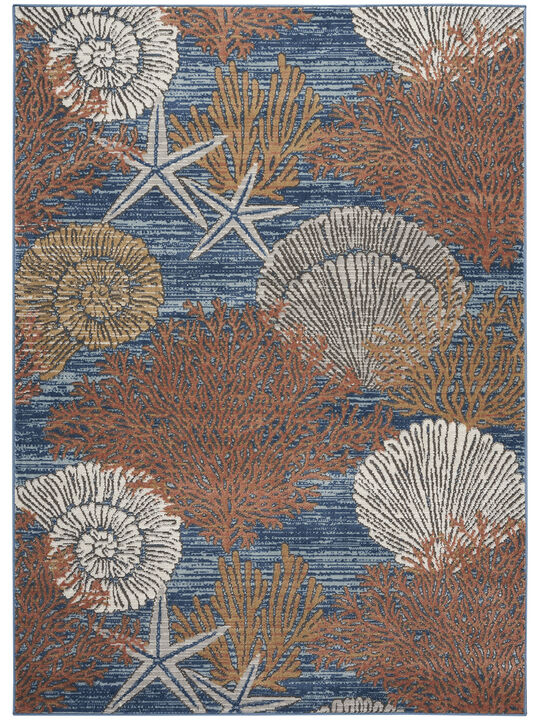 Seaside SDS04 Blue/Multicolor 4' x 6' Rug