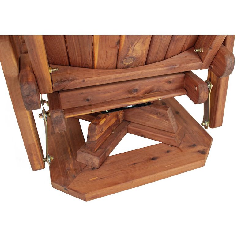 American Furniture Classics Cedar Adirondack Swivel Glider