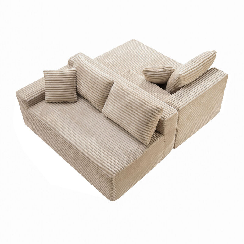 Zekrig 106.3" Cloud Modular Sectional image number 6