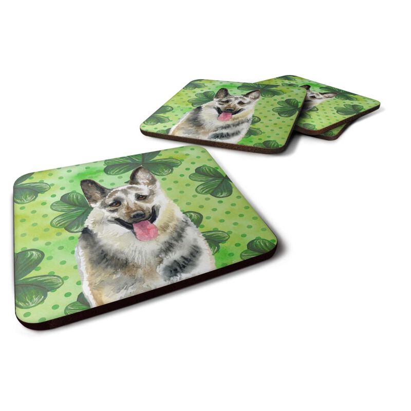 Caroline's Treasures East-European Shepherd St Patrick's Decorative coasters, Multicolor