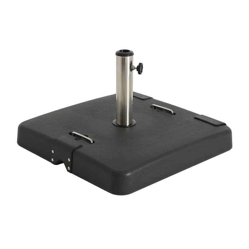 Christopher Knight Home Figi Outdoor 119 lb Concrete and Stainless Steel Square Umbrella Base image number 4