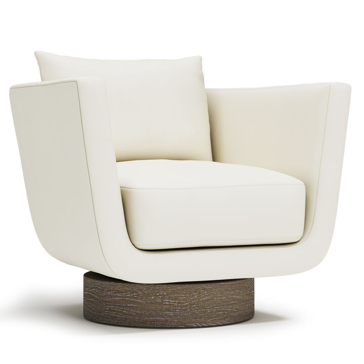 Gemma Leather Swivel Chair