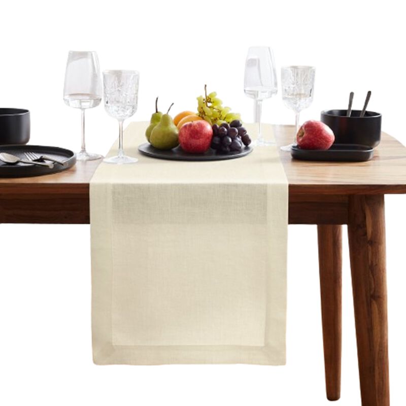 Solino Home 100% Pure Linen Table Runner - Sonoma