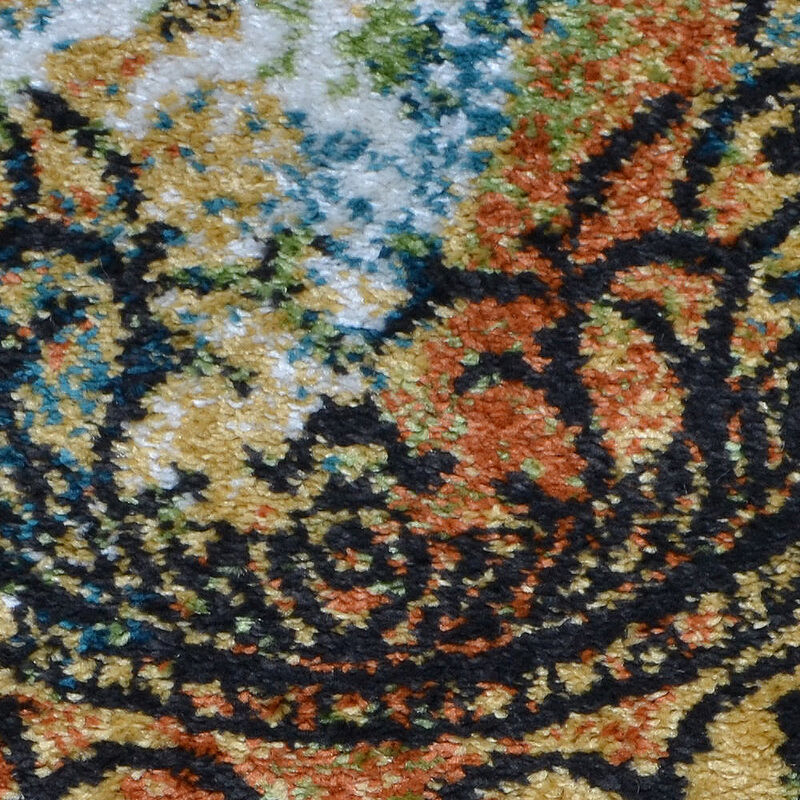 RUGSOTIC CARPETS MACHINE MADE HEATSET POLYPROPYLENE AREA RUGS  - Rectangle Shape, Contemporary Modern Design, Midium Pile Machine Made Area Rugs (M00050) image number 5