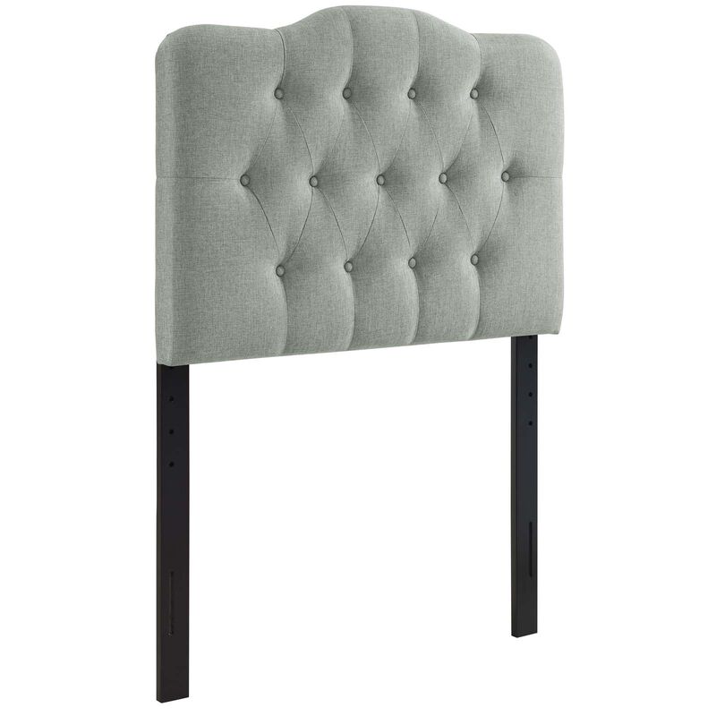 Modway - Annabel Twin Upholstered Fabric Headboard Gray image number 0