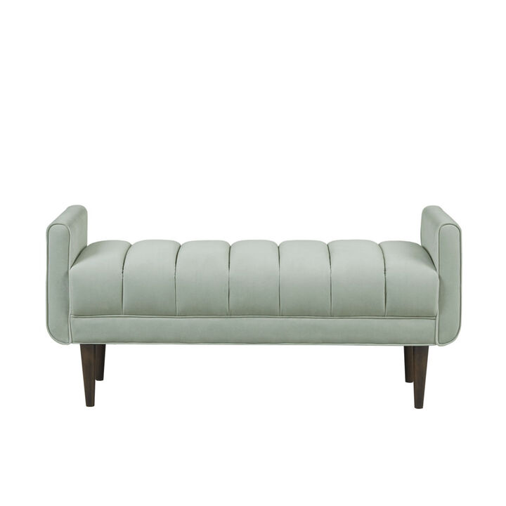 Gracie Mills Wilburn Contemporary Comfort Upholstered Accent Bench