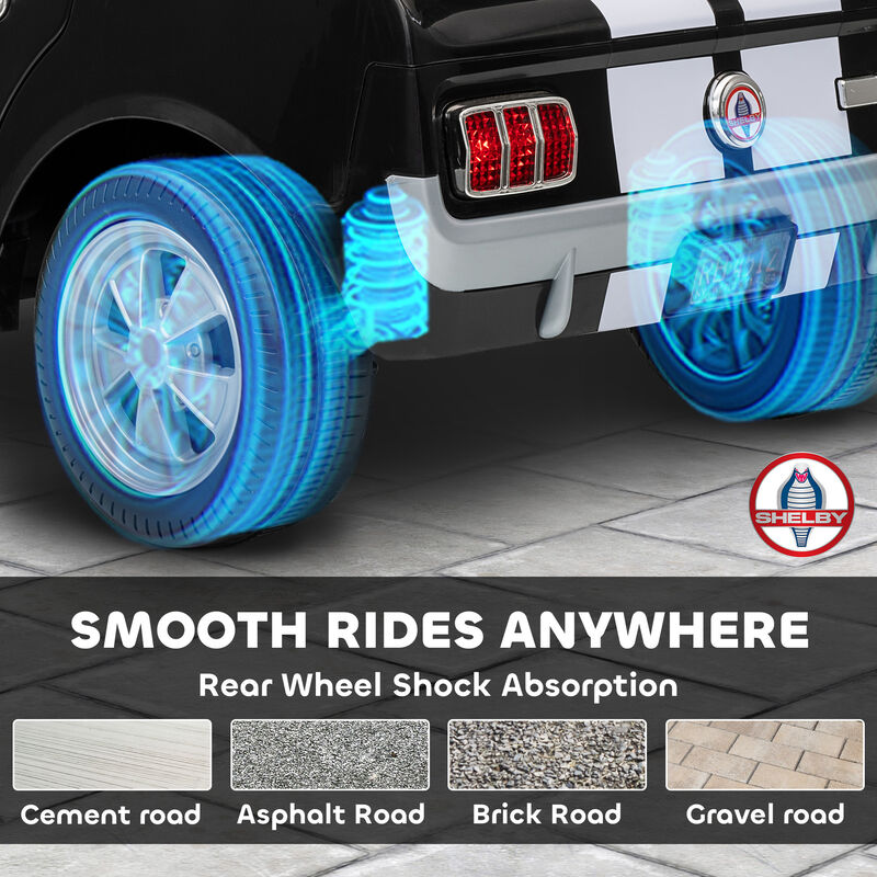 BreeBe Licensed Ford Shelby GT 350 Kids Ride On Car with Remote Control, Adjustable Speed, MP3, Smooth Start, LED Lights image number 7
