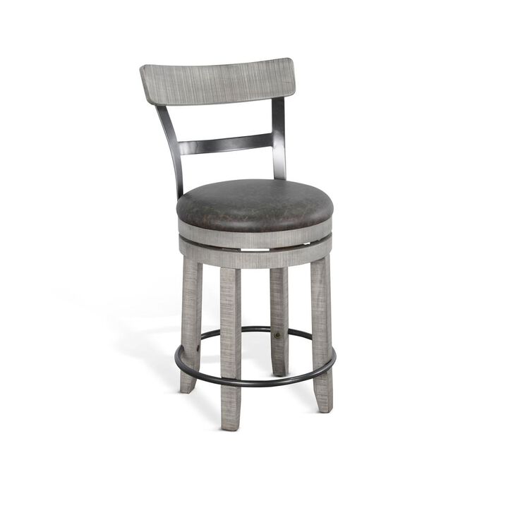 Sunny Designs Counter Swivel Barstool, Cushion Seat