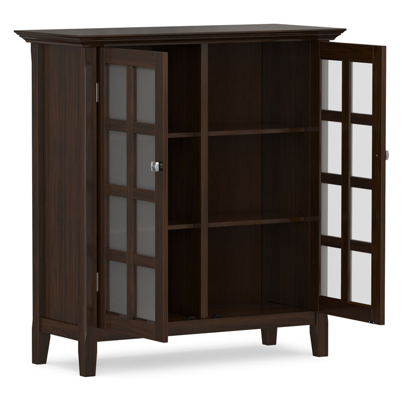 Acadian 39 inch Wide Solid Wood Transitional Storage Cabinet in Brunette Brown image number 4