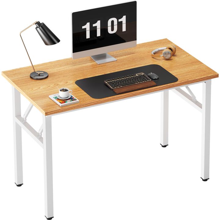Need 39.4 inches Computer Desk for Small Space Small Folding Table Small Writing Desk Compact Desk Foldable Desk with BIFMA Cert
