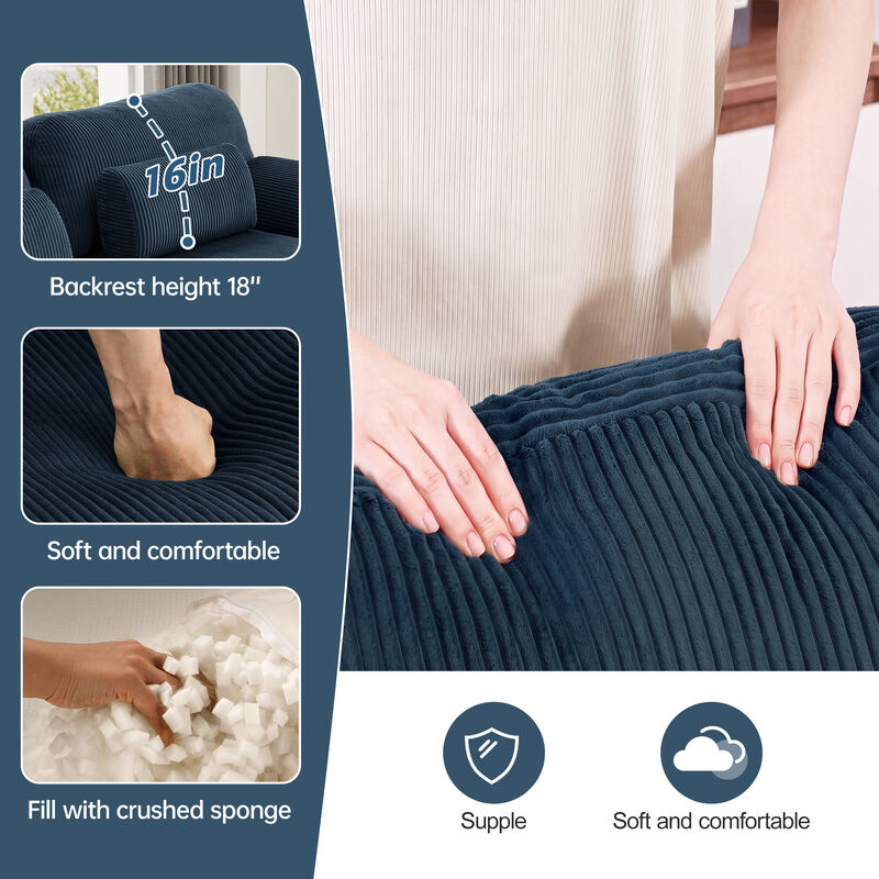 Rongir 2-Seater Sofa with Ottoman image number 6
