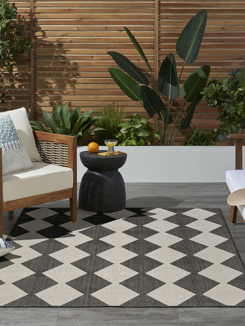 Positano POS04 Black 5' x 7' Rug image number 1