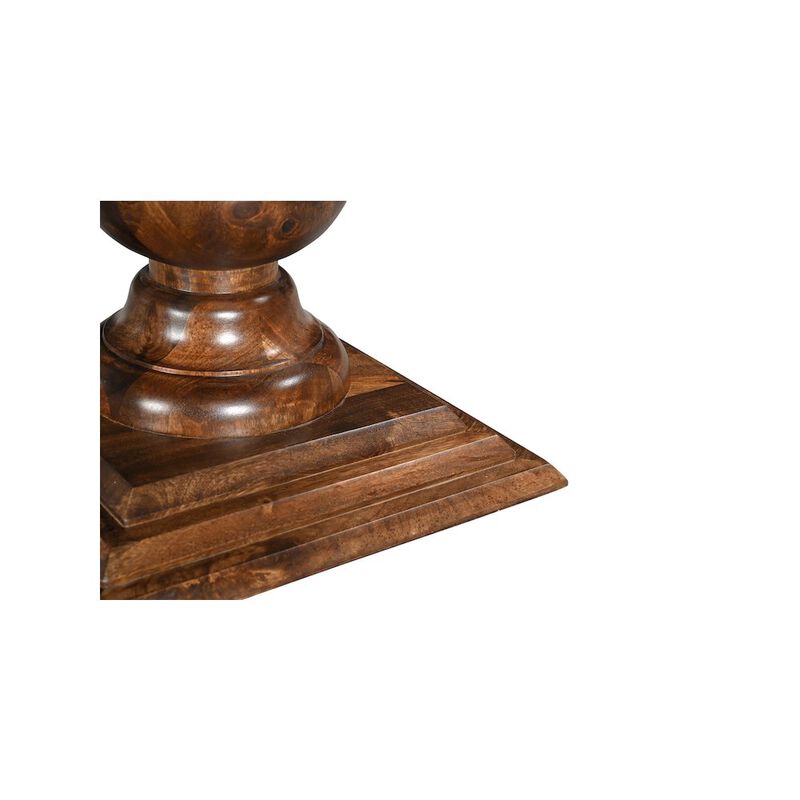 Taran Designs Adrien 75 Solid Wood Double Pedestal Dining Table