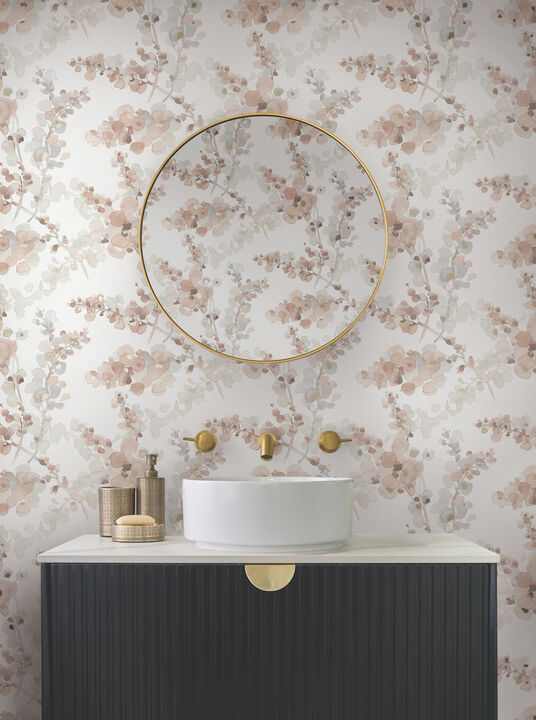 Blossom Fling Clay Wallpaper