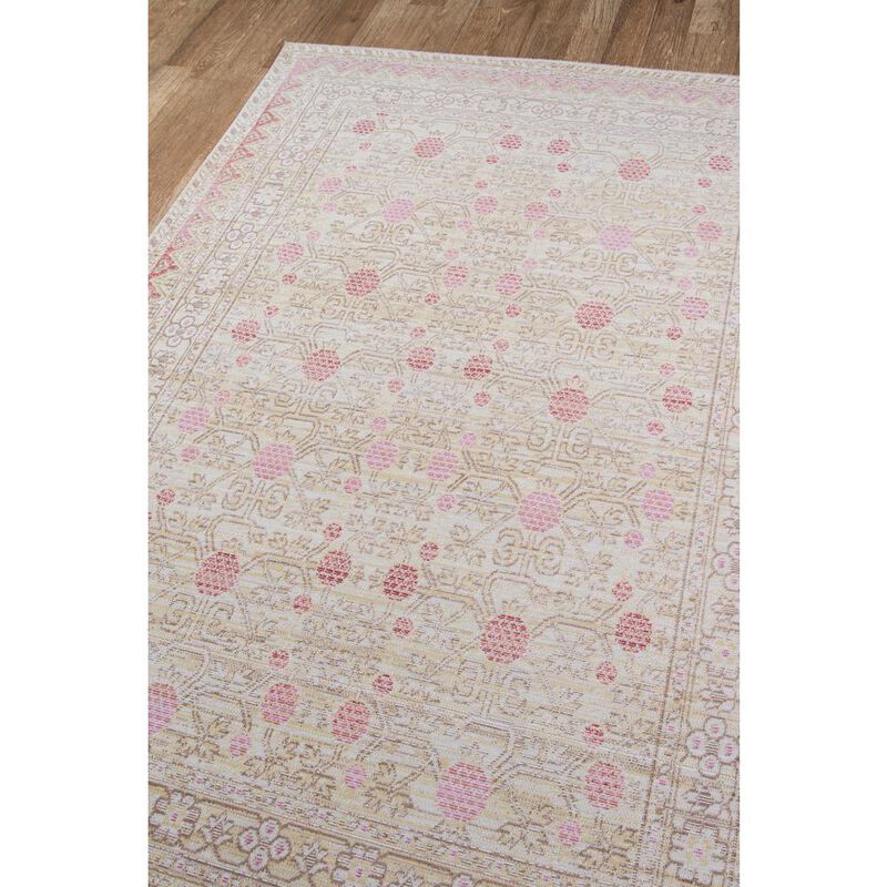 Momeni Traditional Rectangle Area Rug, Pink, 7'10 X 10'6