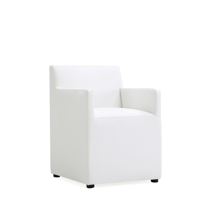 Anna Square Dining Arm Chair in Cream image number 2