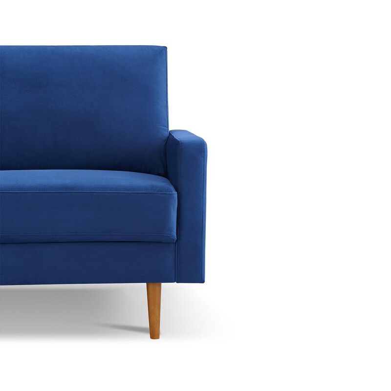 OS Home and Office Furniture 69 Inch Wide Upholstered Two Cushion Sofa with Square Arms