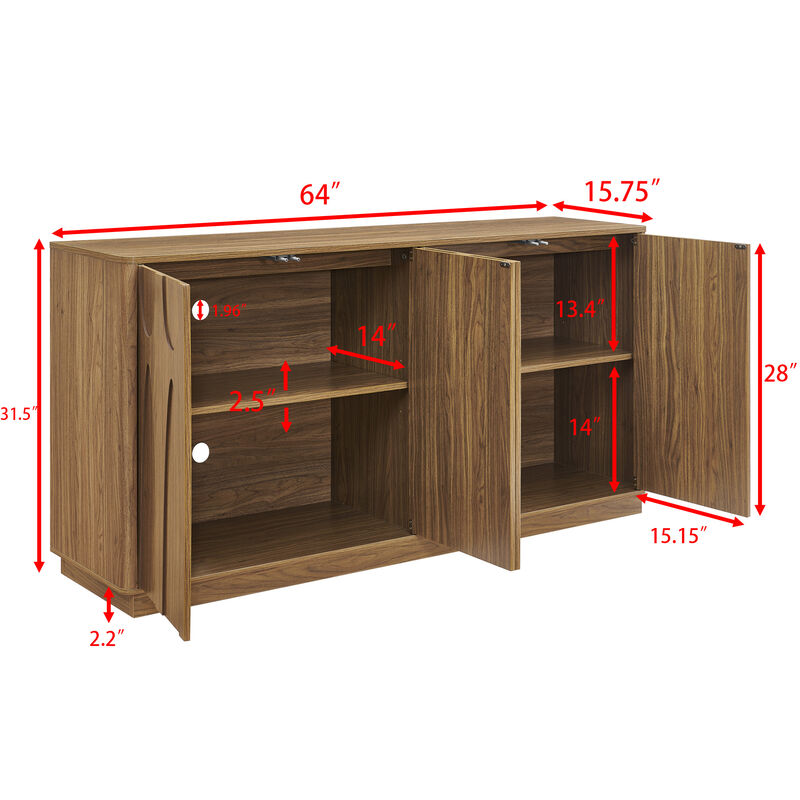 Rograk 64-Inch TV Stand image number 3