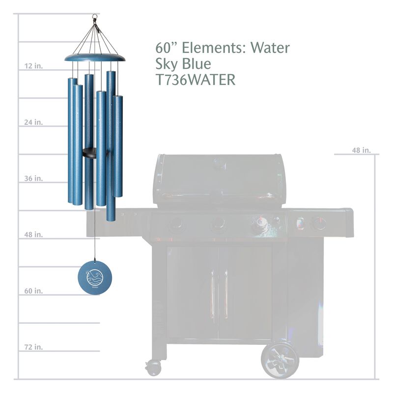 Corinthian Bells&reg; Water Element 60-Inch Wind Chime image number 3