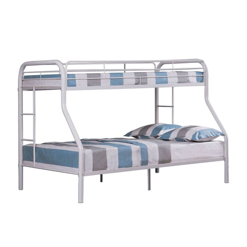 Fegy Bunk Bed with Ladder and Rails, Metal Frame image number 0