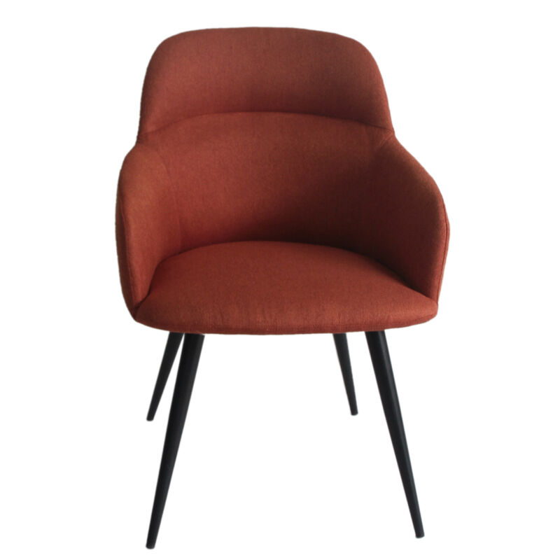 Scranton Modern Orange & Black Dining Chair