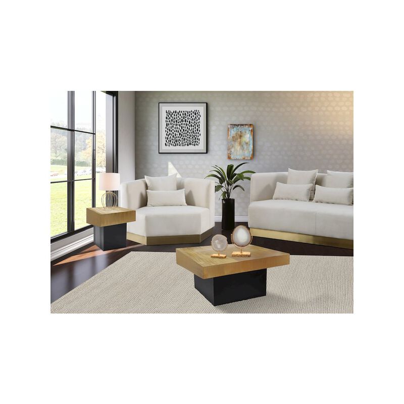 Meridian Furniture Palladium Gold Coffee Table