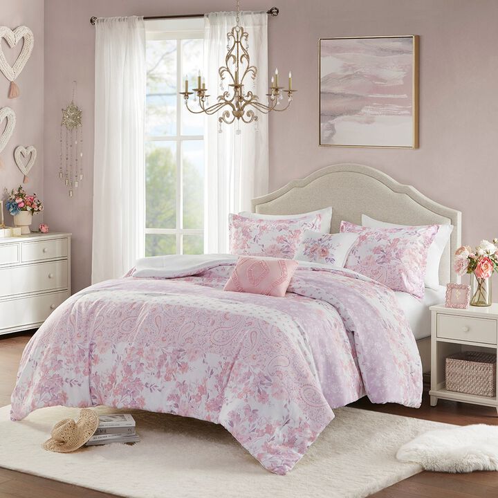 Gracie Mills Valeria Floral Paisley Comforter Set