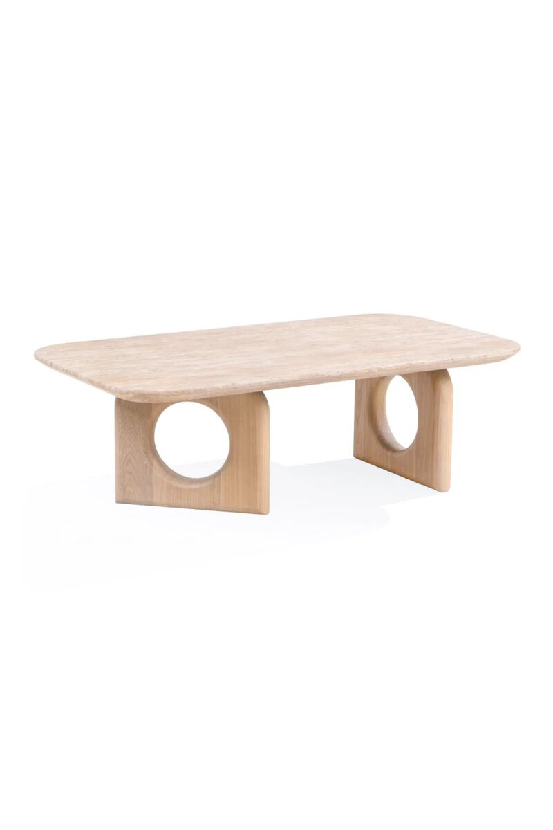 Beige Marble Coffee Table | OROA Modern Osaka image number 2