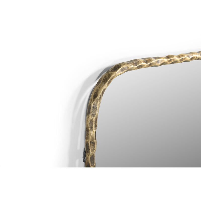 Thea 48 Mirror with Forged Iron Frame