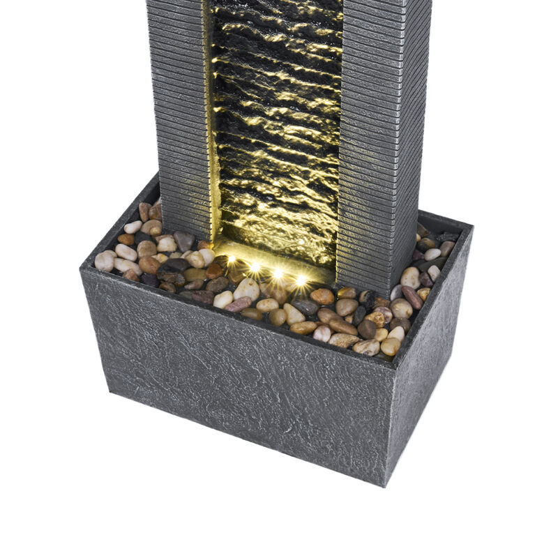 Demeter Waterfall Fountain with LED Lights image number 4