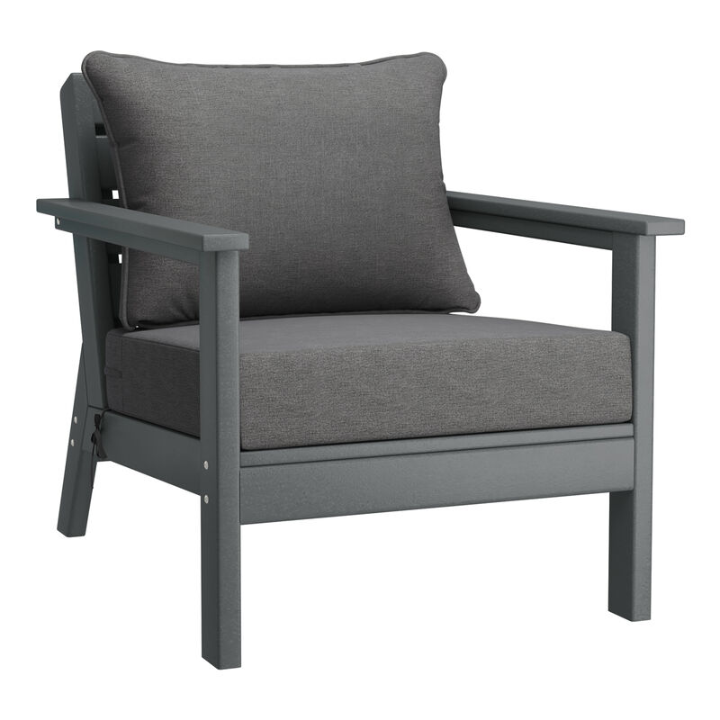 WestinTrends Outdoor 5-Piece Modular Sectional Patio Furniture Sofa Set