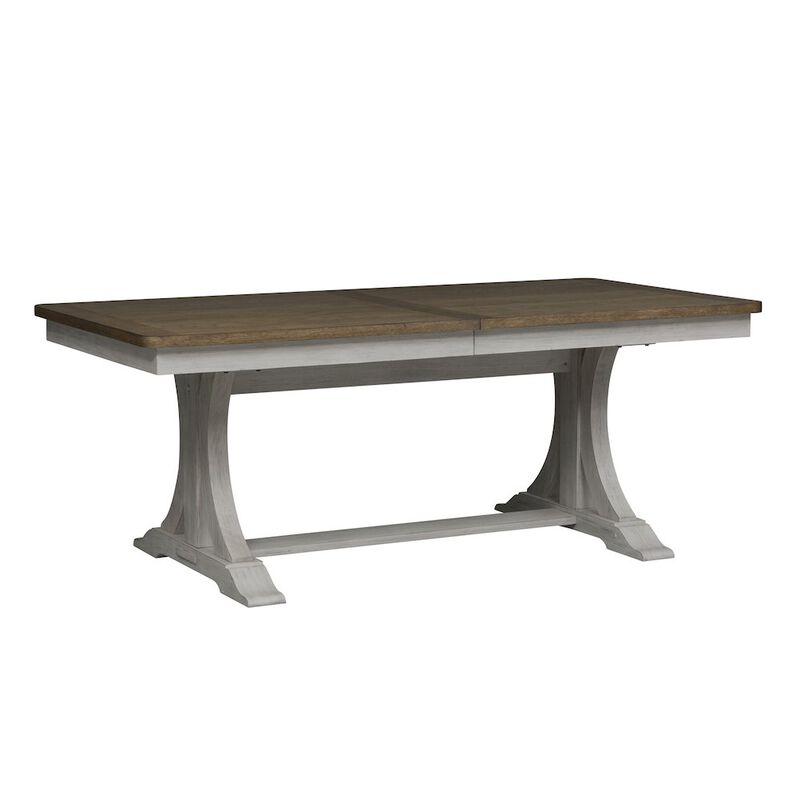 Liberty Furniture Trestle Table in Rubberwood Solids with Hickory & Pine Veneers image number 6