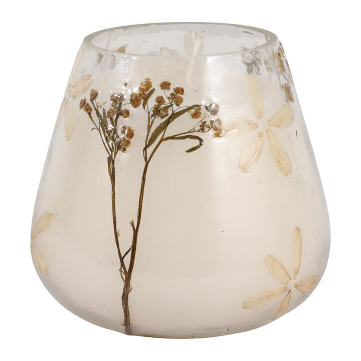 4" 10 Oz Peach Cherry Blossom Wildflower Candle, M