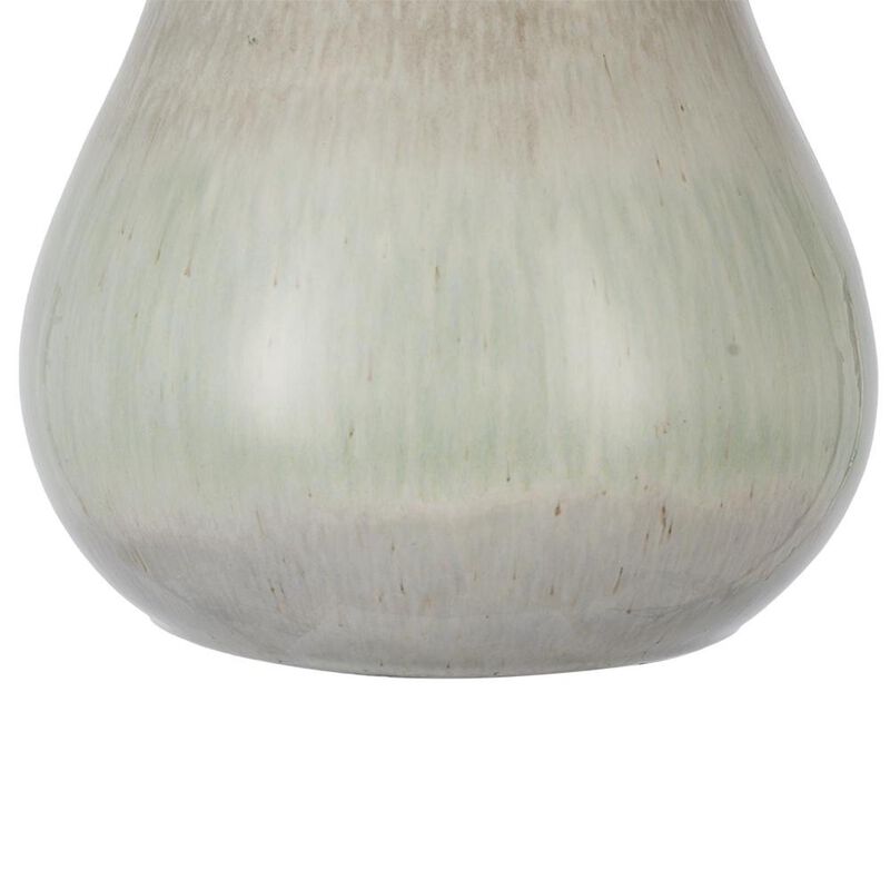 HomeRoots 10" Blue And Gray Ombre Ceramic Round Table Vase image number 5