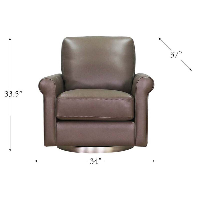 Laguna Swivel Leather Chair