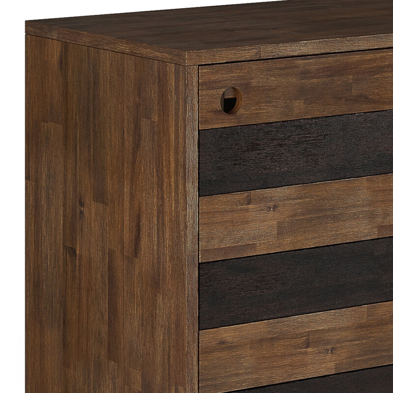 Clarkson SOLID ACACIA WOOD 48 inch Wide Mid Century Medium Storage in Rustic Natural Aged Brown