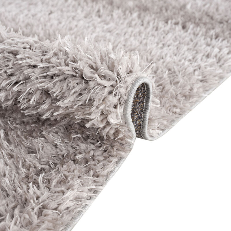71x47 inch Gray Super Soft Polyester Shag Area Rug