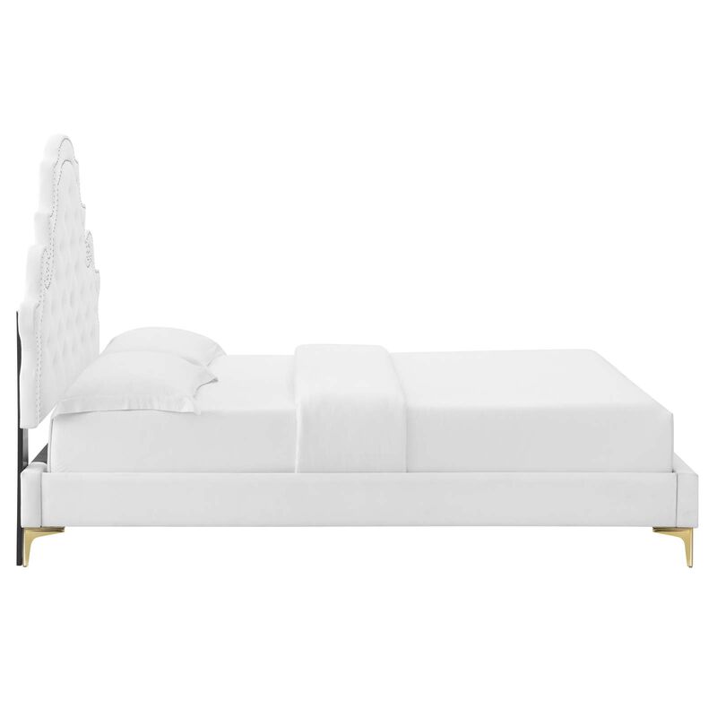 Modway - Gwyneth Tufted Performance Velvet Full Platform Bed image number 5