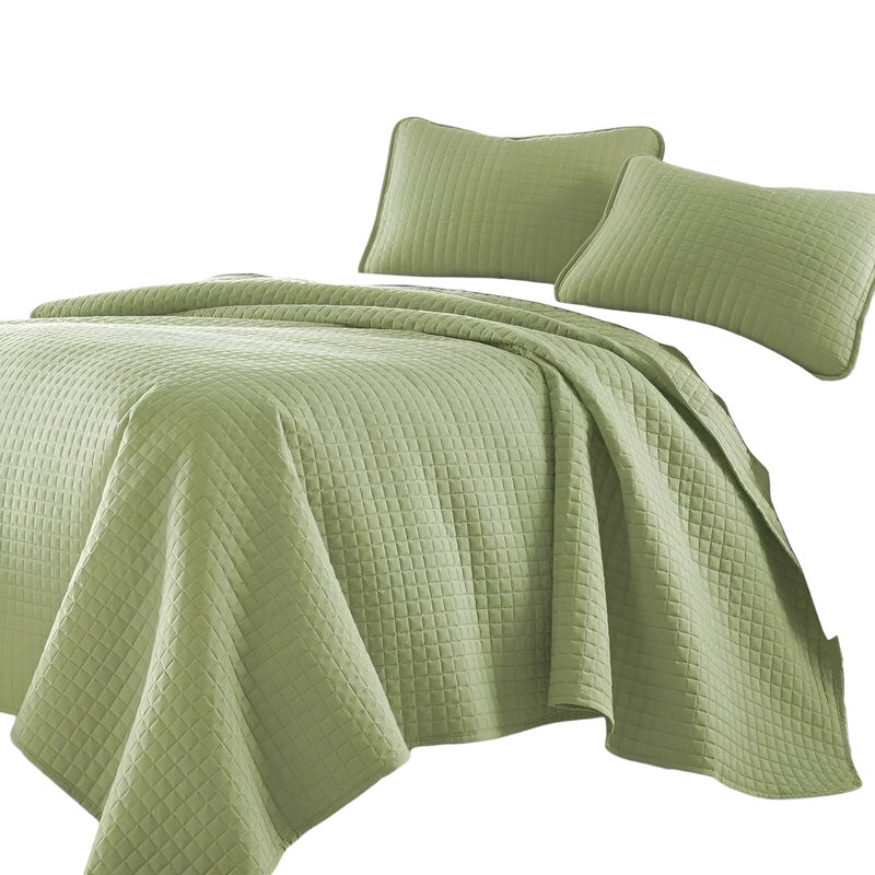 Lightweight Microfiber Quilt Set &ndash; Ultra Soft 3-Piece Bedding for Comfort & Style
