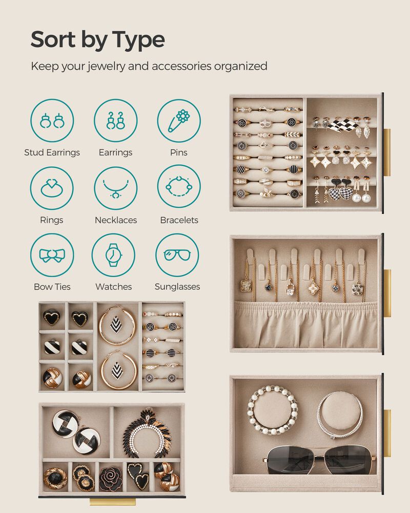5-Layer Jewelry Storage Organizer with Drawers