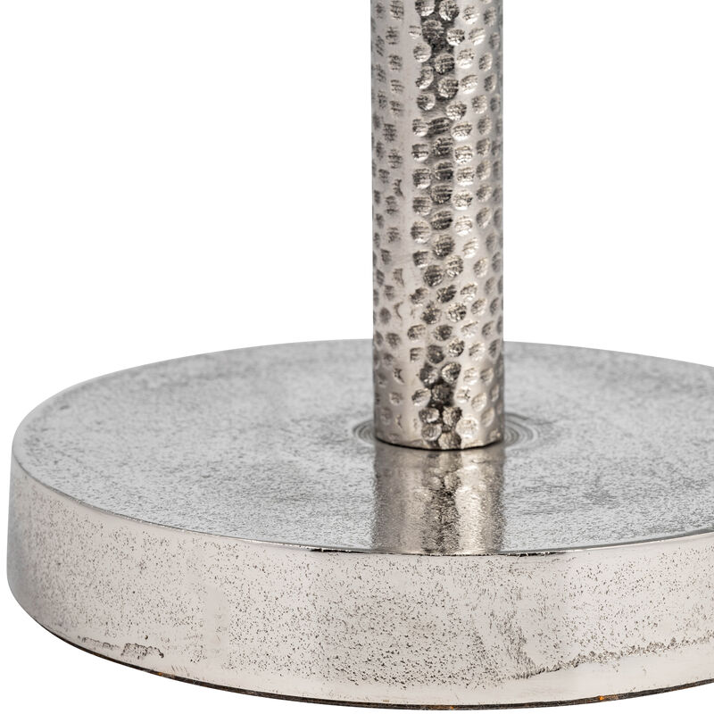 Silver Round Drink Table with Flat Base image number 4