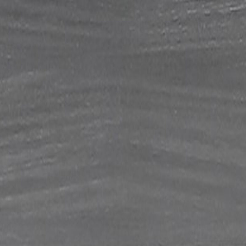 Ceri 5pc Round Counter Dining Table and Chair Set, Gray Wood, White Fabric - Benzara