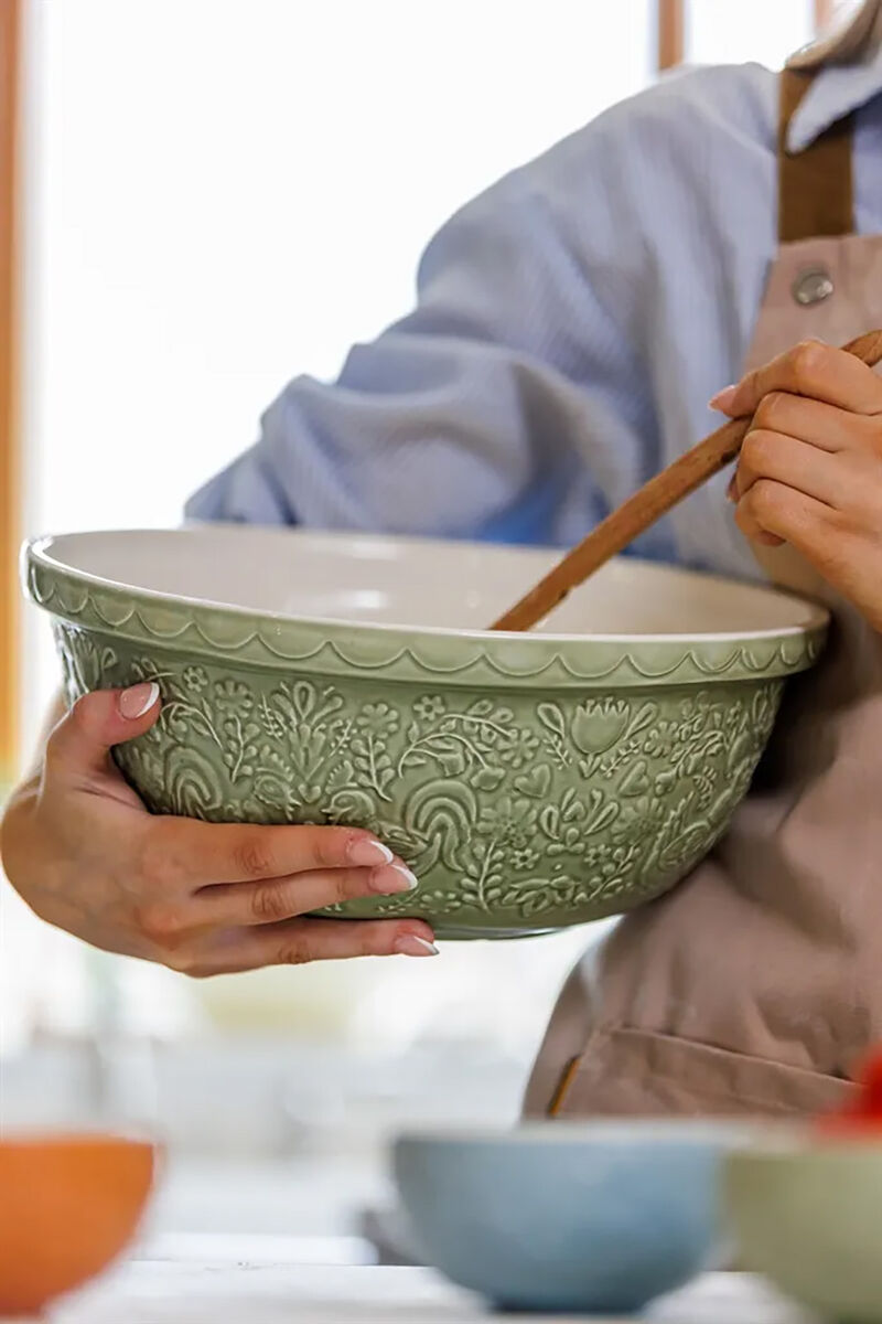 Mason Cash Home to Roost Size 12 Mixing Bowl, 4.25 Quart image number 4