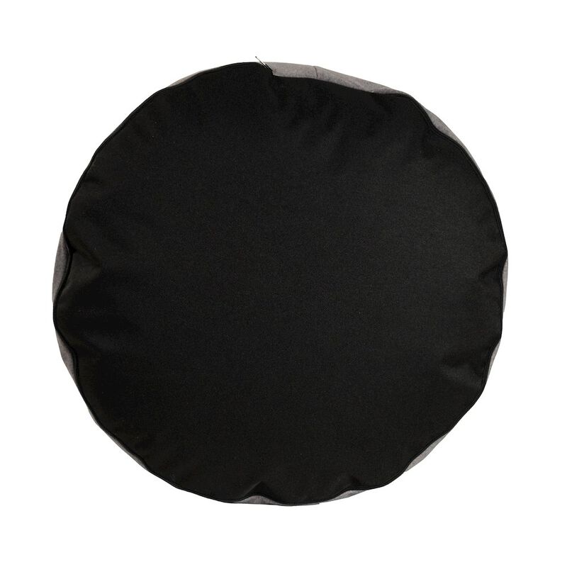 Howard Elliott Qiviut Gray Tall Pouf image number 2