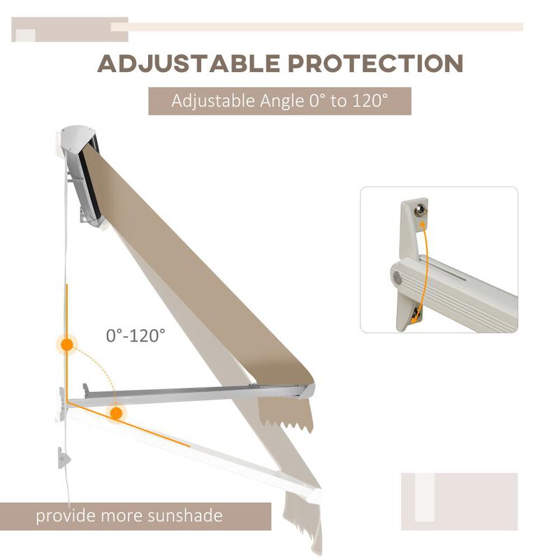 Hivvago 6-Foot Outdoor Window Awning with Aluminum Frame image number 5