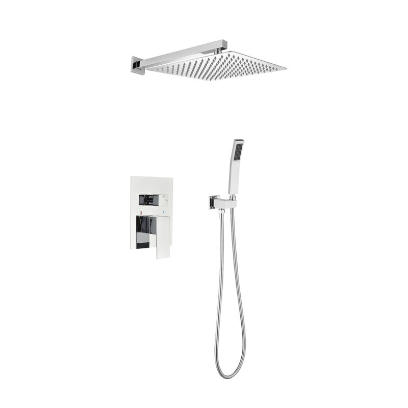 Luxury Wall-Mounted Rain Mixer Shower Set